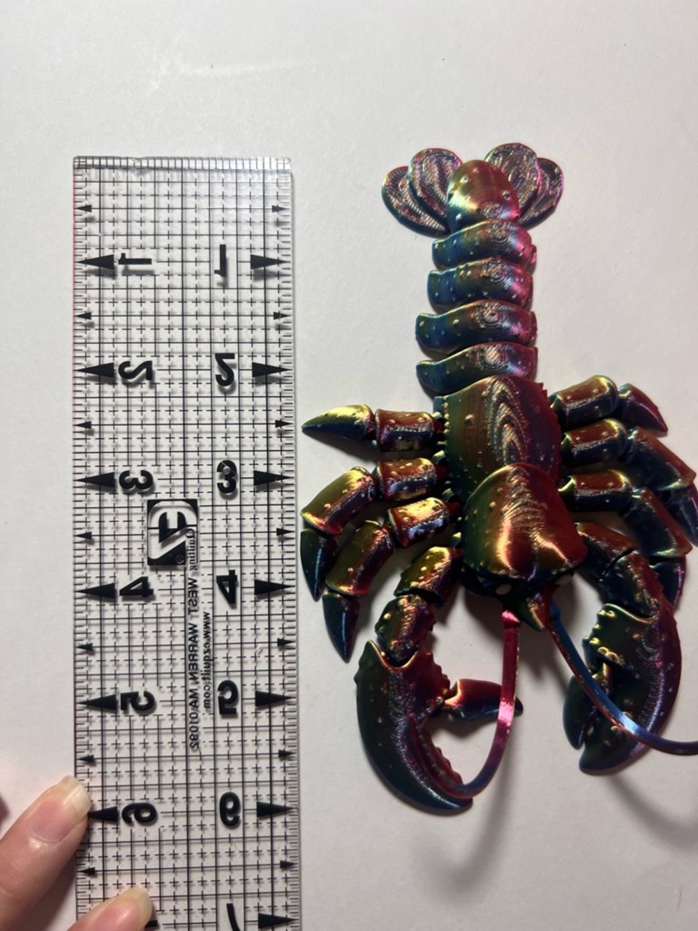 3D printed articulated lobster. Fun colors - Picture 6 of 8